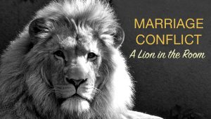 Marriage Conflict Lion in Room